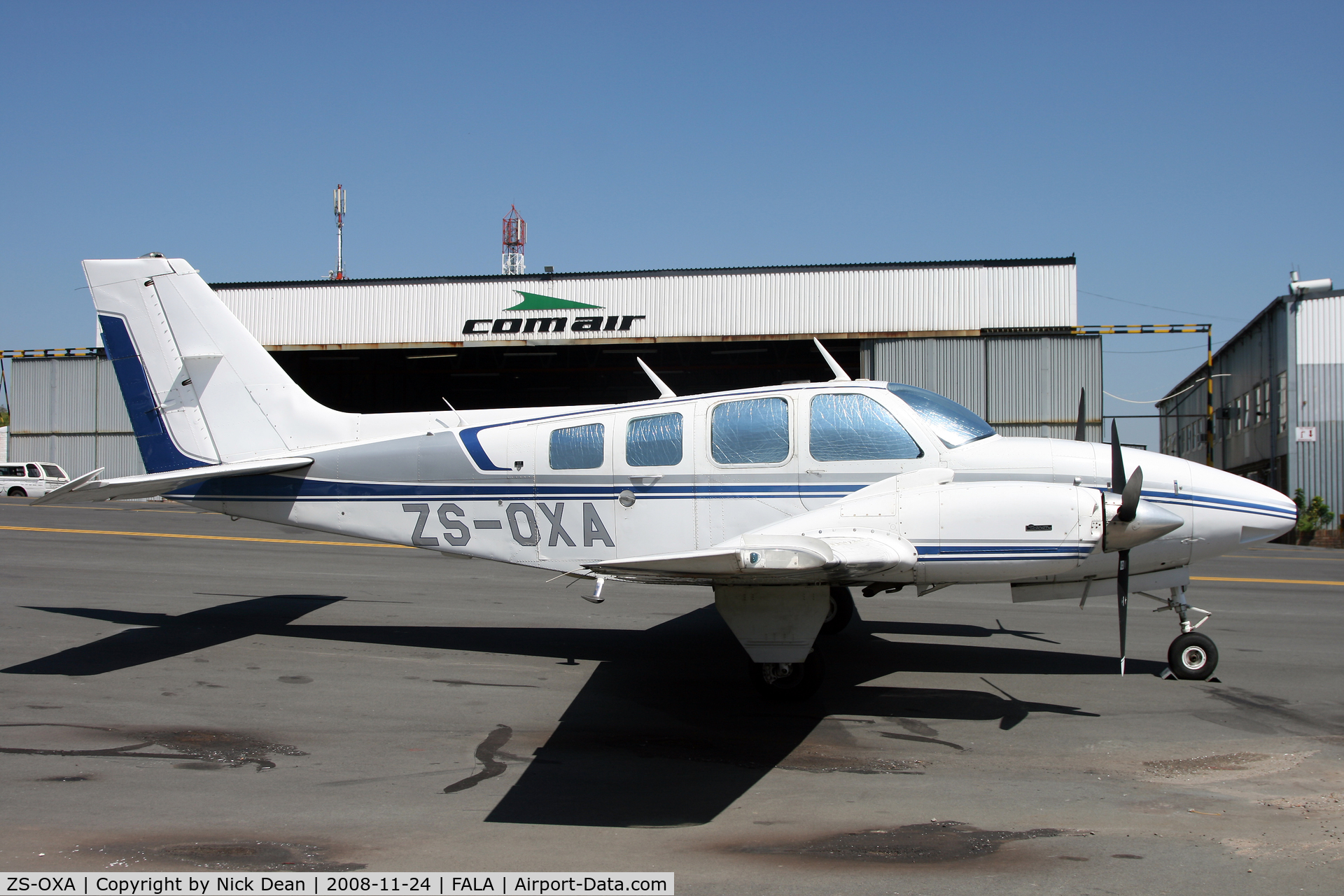 ZS-OXA, Beechcraft 58 baron C/N TH-789, FALA