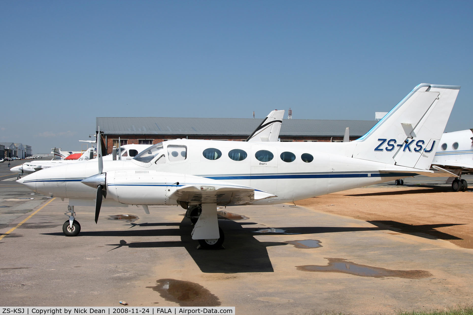 ZS-KSJ, Cessna 421C Golden Eagle Golden Eagle C/N 421C-0900, FALA