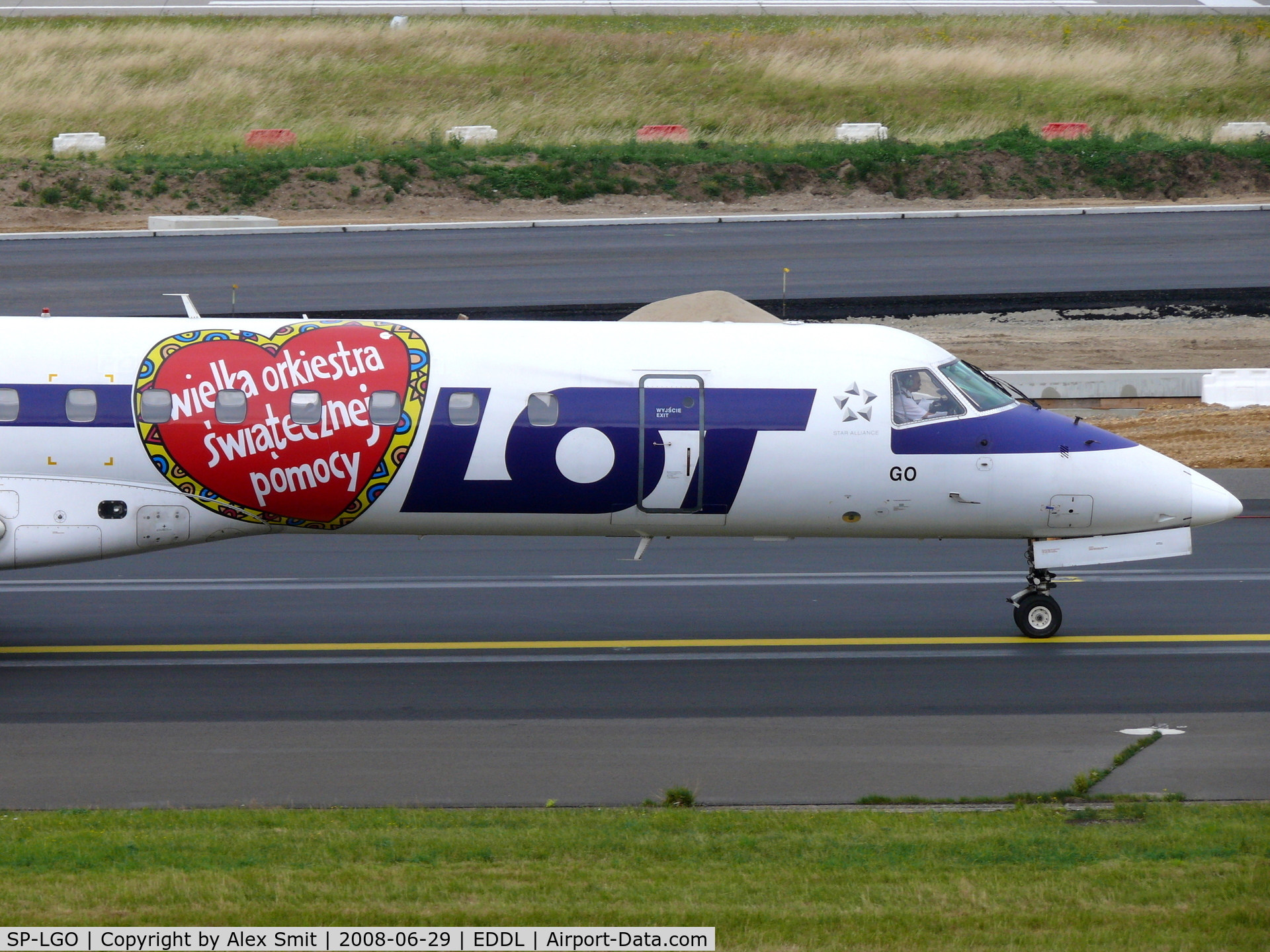 SP-LGO, 2002 Embraer EMB-145MP (ERJ-145MP) C/N 145560, Embraer ERJ145MP SP-LGO LOT Polish Airlines with sticker: 