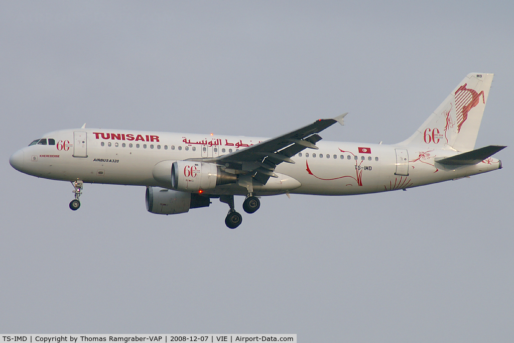 TS-IMD, 1991 Airbus A320-211 C/N 0205, Tunisair Airbus A320