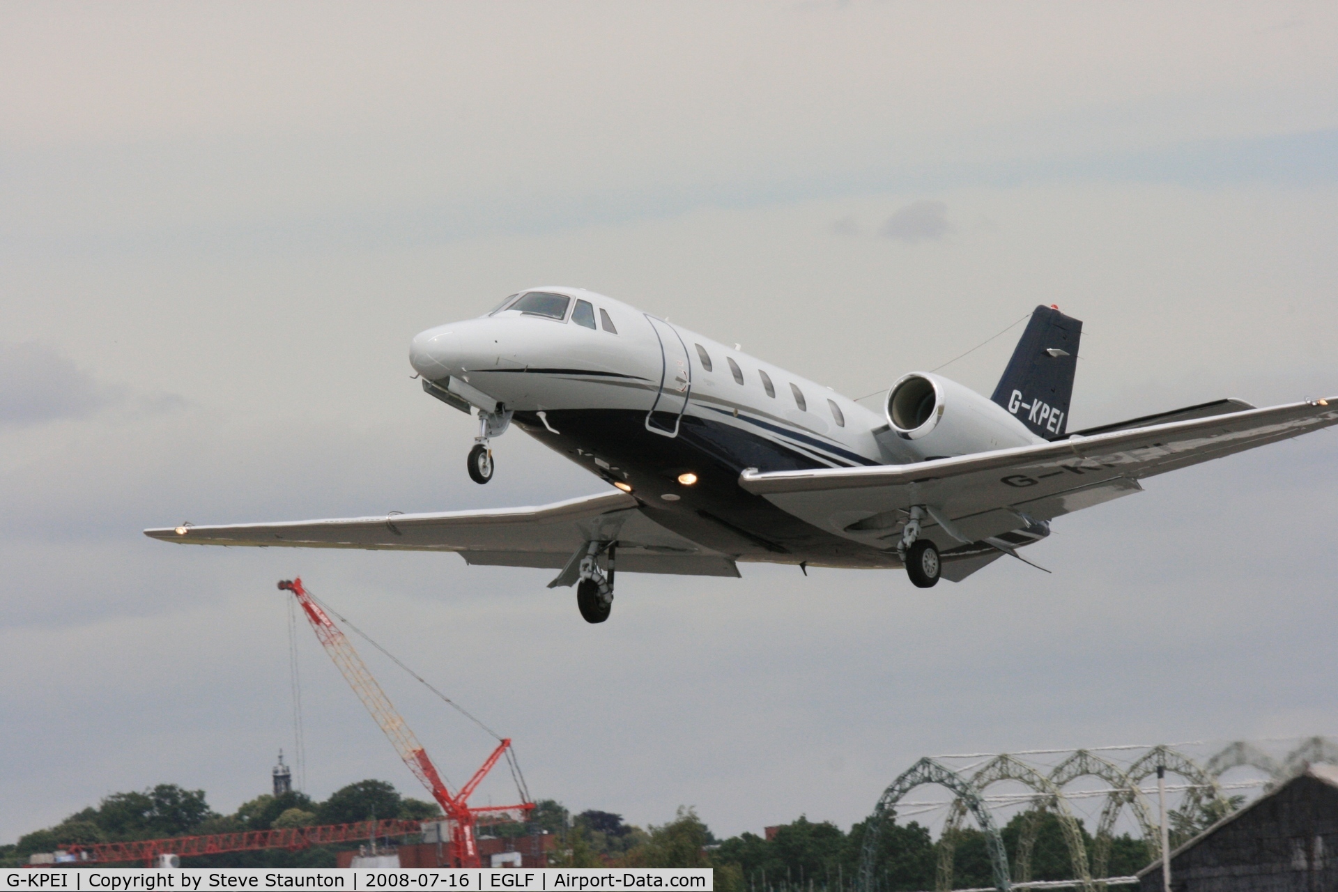 G-KPEI, 2008 Cessna 560XL Citation XLS C/N 560-5785, Taken at Farnborough Airshow on the Wednesday trade day, 16th July 2009
