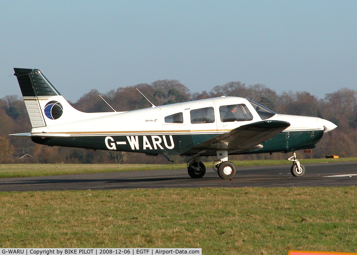 G-WARU, 1997 Piper PA-28-161 Cherokee Warrior III C/N 28-42023, TAXYING OUT TO RUNWAY 06