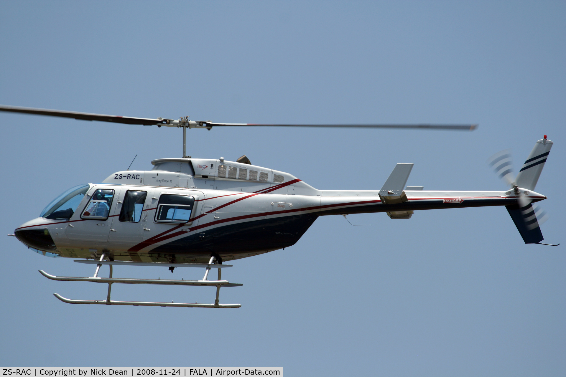 ZS-RAC, 2004 Bell 206L-4 LongRanger IV LongRanger C/N 52306, FALA