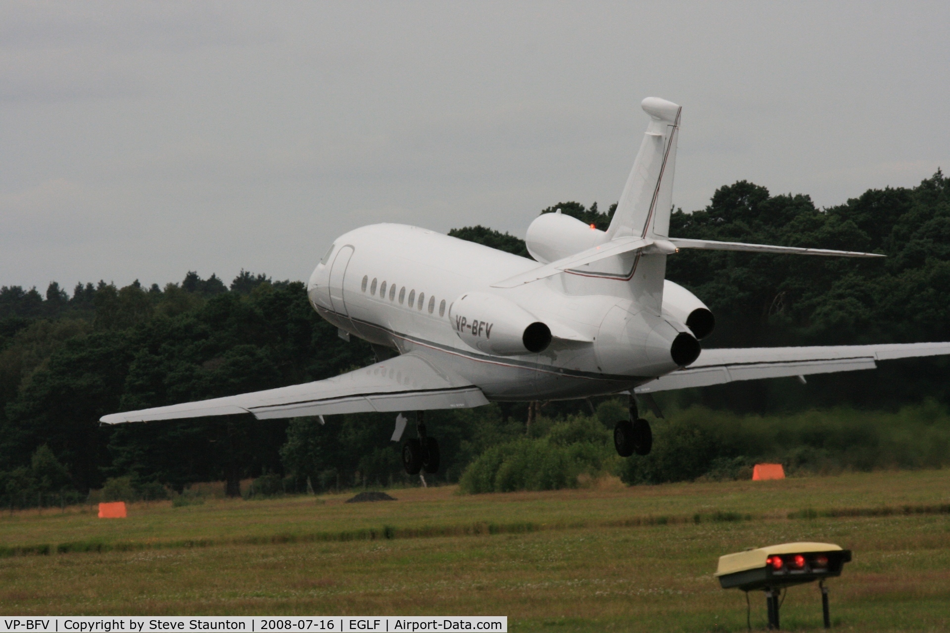 VP-BFV, 2002 Dassault Falcon 900EX C/N 111, Taken at Farnborough Airshow on the Wednesday trade day, 16th July 2009