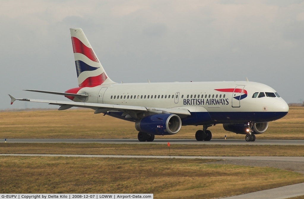 G-EUPV, 2001 Airbus A319-131 C/N 1423, British Airways