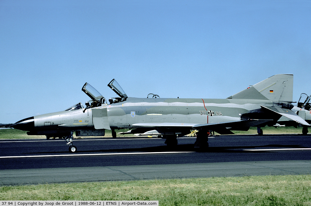 37 94, 1972 McDonnell Douglas F-4F Phantom II C/N 4586, For the 1988 air day JGB35 sent a Phantom for the air display.