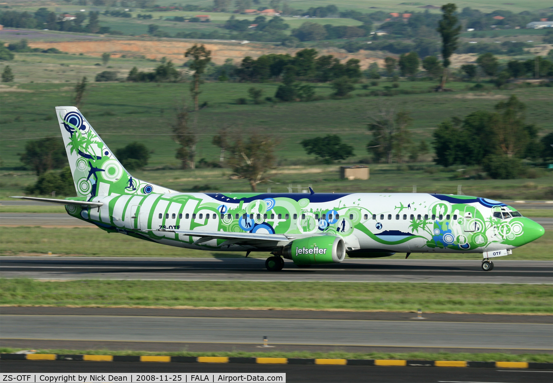 ZS-OTF, 1991 Boeing 737-436 C/N 25305, FALA (nice scheme)