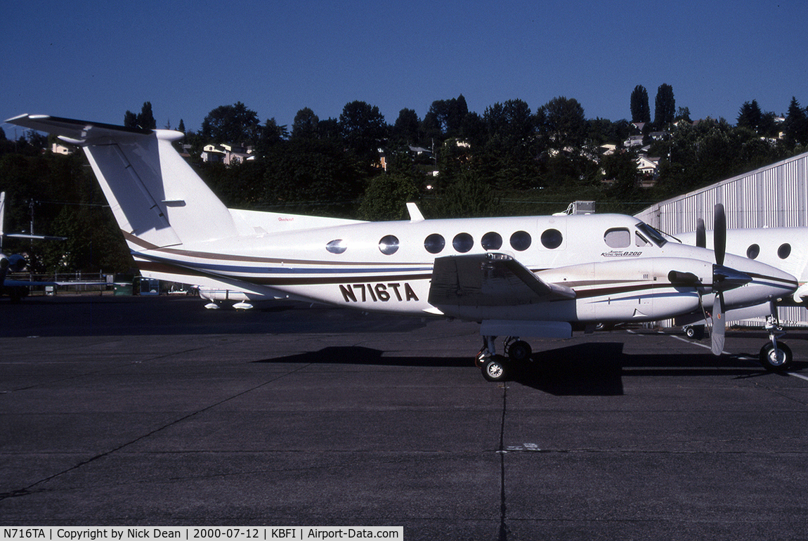 N716TA, 1995 Beech B200 King Air C/N BB-1509, KBFI