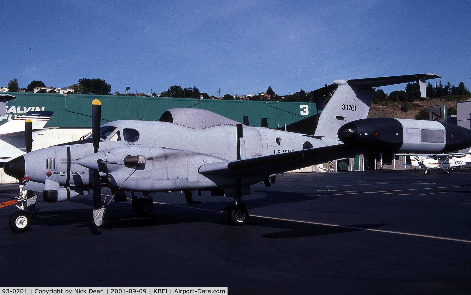 93-0701, 1993 Beechcraft RC-12Q Huron C/N FE-036, KBFI
