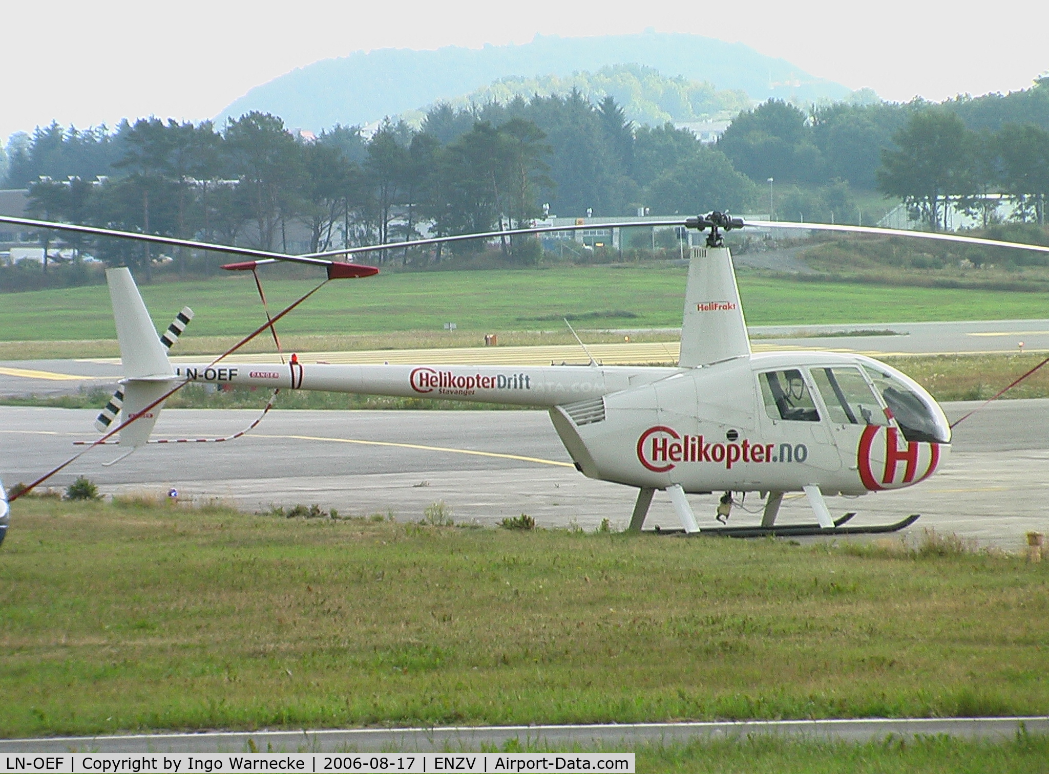 LN-OEF, Robinson R44 C/N 0239, Robinson R44 at Stavanger Sola airport