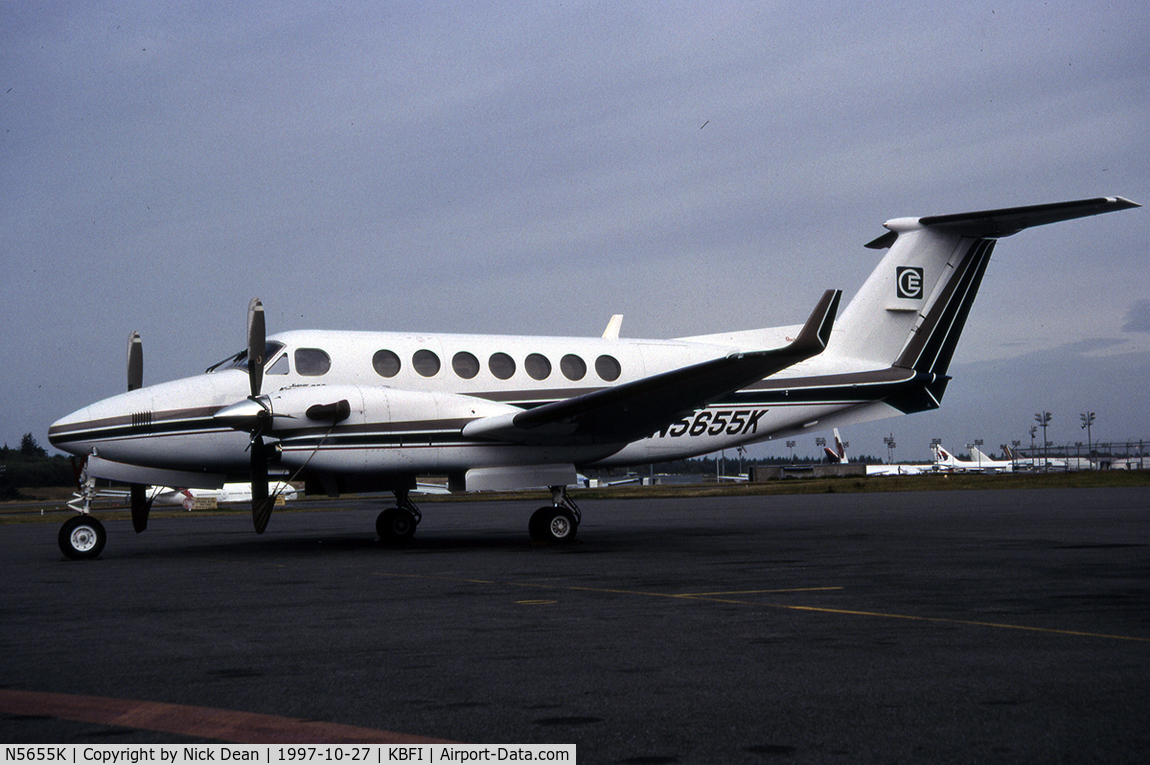 N5655K, 1990 Beech B300 King Air C/N FL-12, KBFI