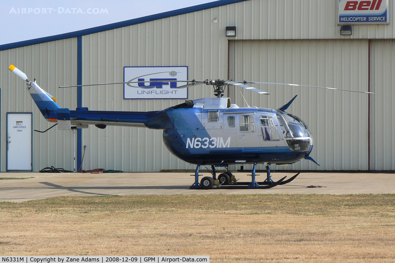 N6331M, 1998 MBB Bo-105LS-A3 C/N 2051, At Grand Prairie Municipal