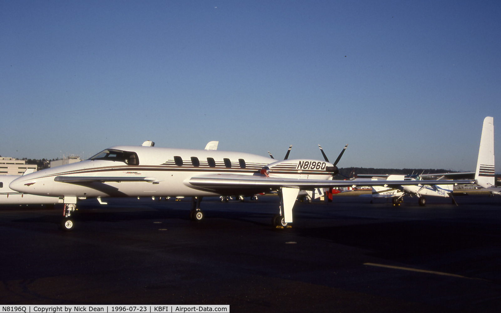 N8196Q, 1970 Cessna 414 Chancellor C/N 4140096, KBFI Starship C/N NC-48 N8196Q not as posted a C414 by the auto default