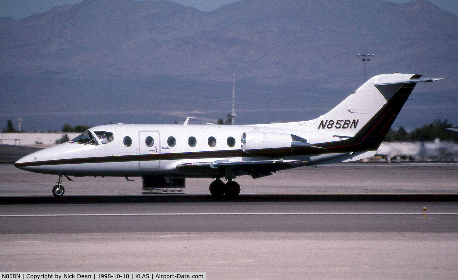 N85BN, 1986 Beechcraft 400 Beechjet C/N RJ-07, KLAS (Currently N403JP and ex MU300 C/N A1007SA)