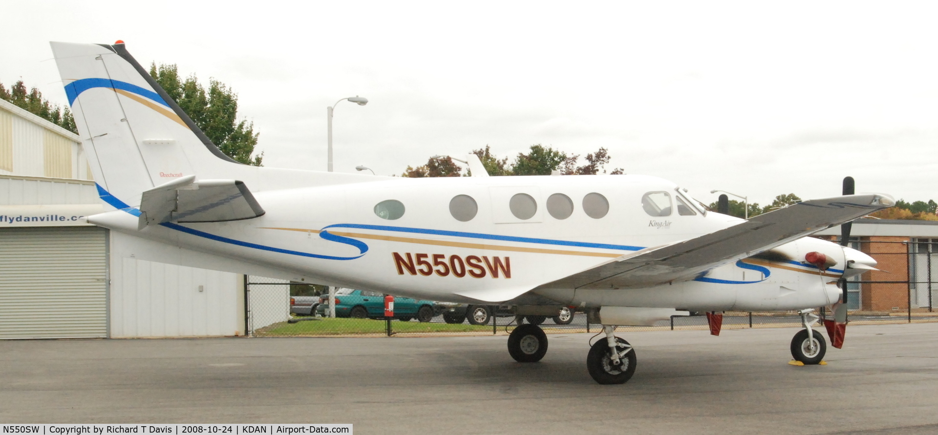 N550SW, Raytheon Aircraft Company C90A C/N LJ-1700, Beech King Air in Danville Va.