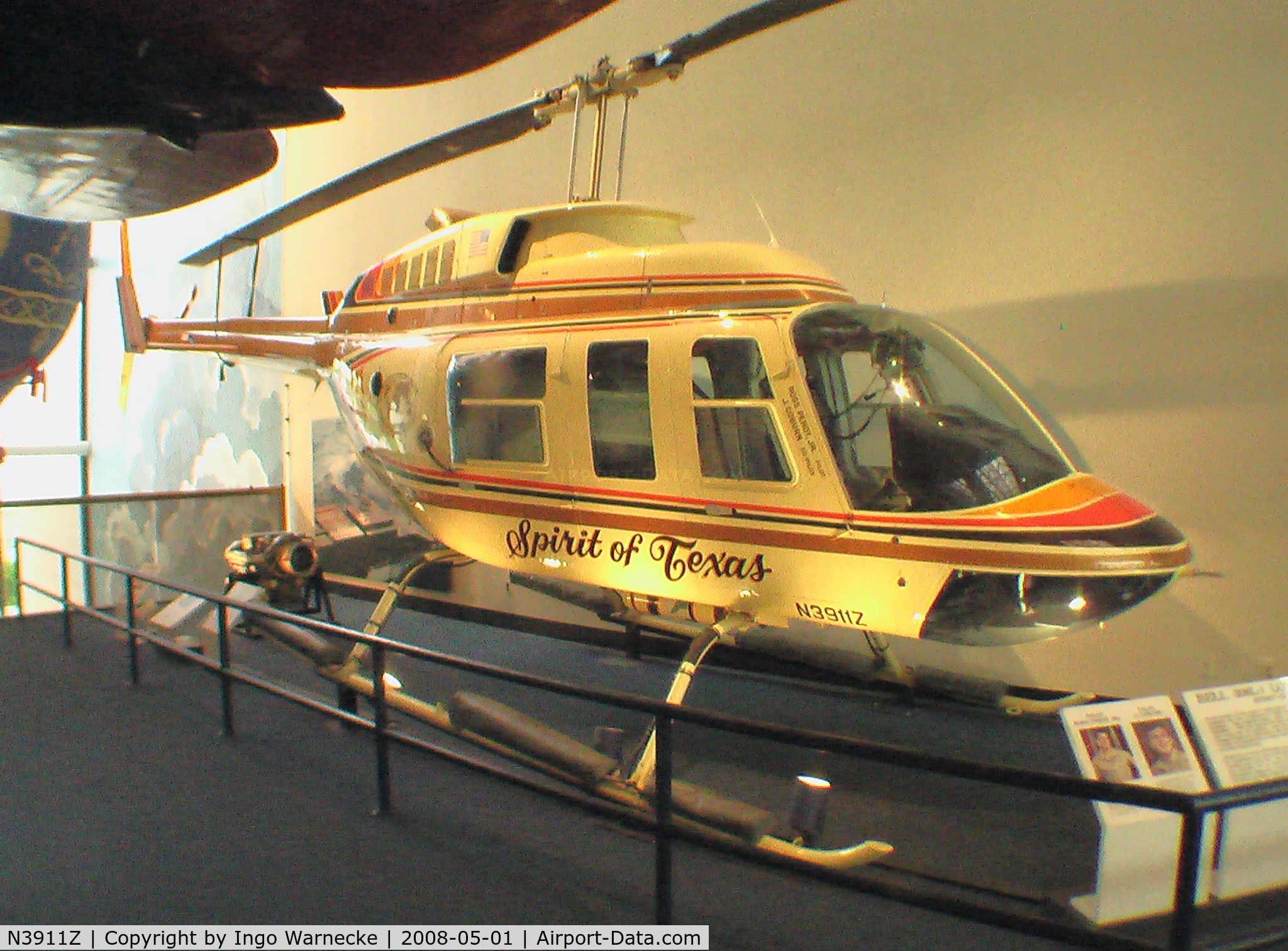 N3911Z, Bell 206L-1 LongRanger II C/N 45658, Bell 206L-1 Long Ranger at the NASM, Washington DC