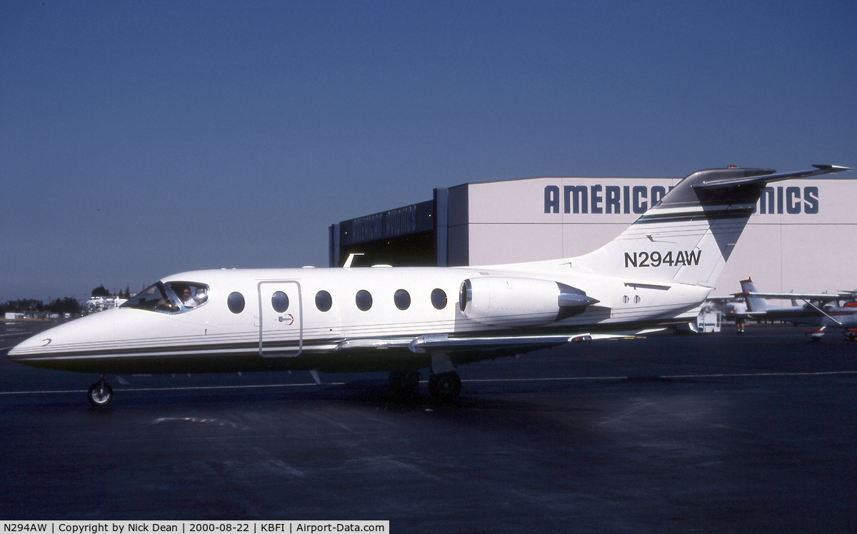 N294AW, 1989 Beechcraft 400A Beechjet C/N RK-1, KBFI (Currently N481CW)