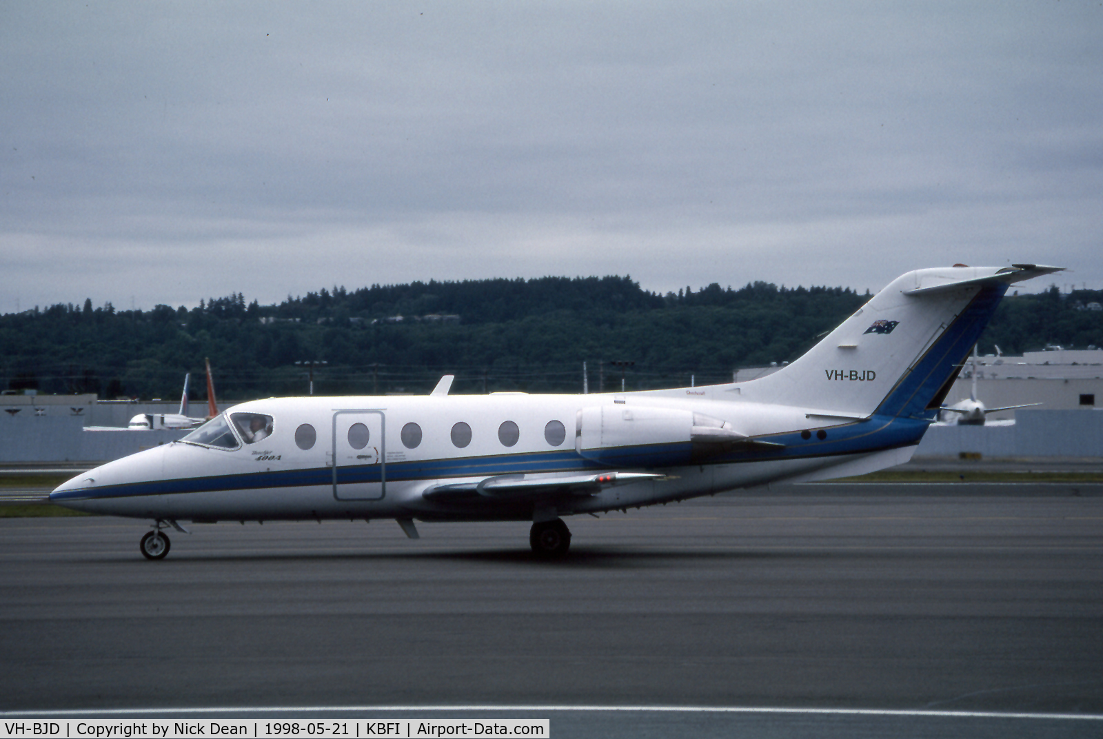 VH-BJD, 1992 Beech 400A Beechjet C/N RK-35, KBFI (Seen here as VH-BJD currently registered N492AM)