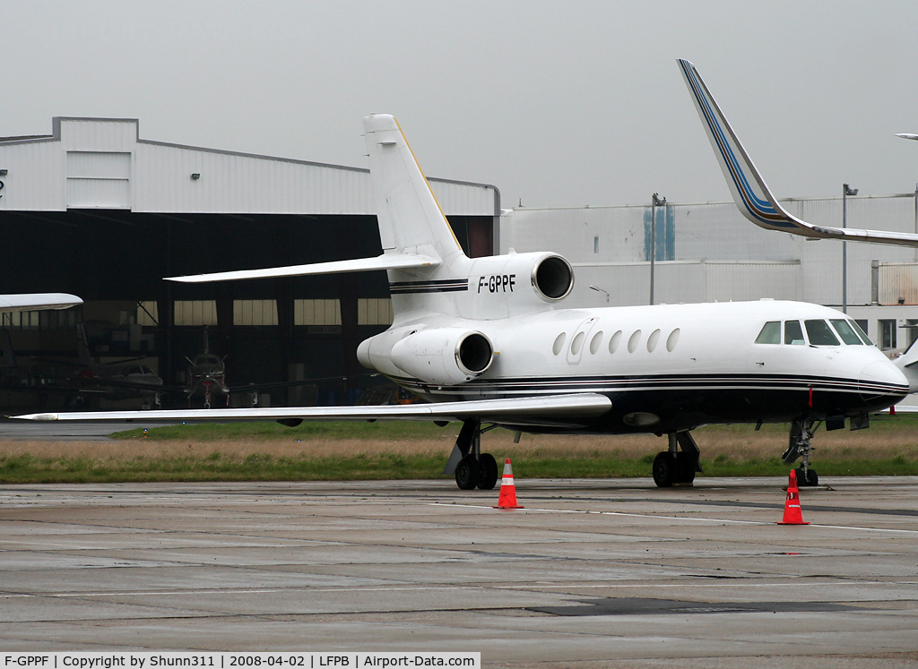 F-GPPF, 1981 Dassault Falcon 50 C/N 65, Parked at the General Aviation area...