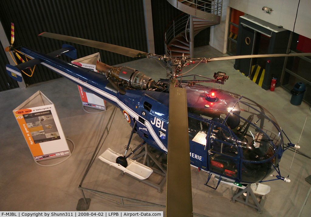 F-MJBL, Eurocopter SA-319B Alouette III C/N 2009, Preserved inside Le Bourget Museum
