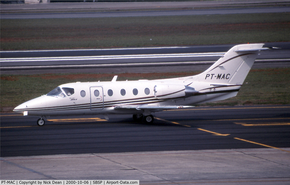 PT-MAC, 1997 Beechcraft 400A Beechjet C/N RK-151, SBSP (Currently registered N198CT)