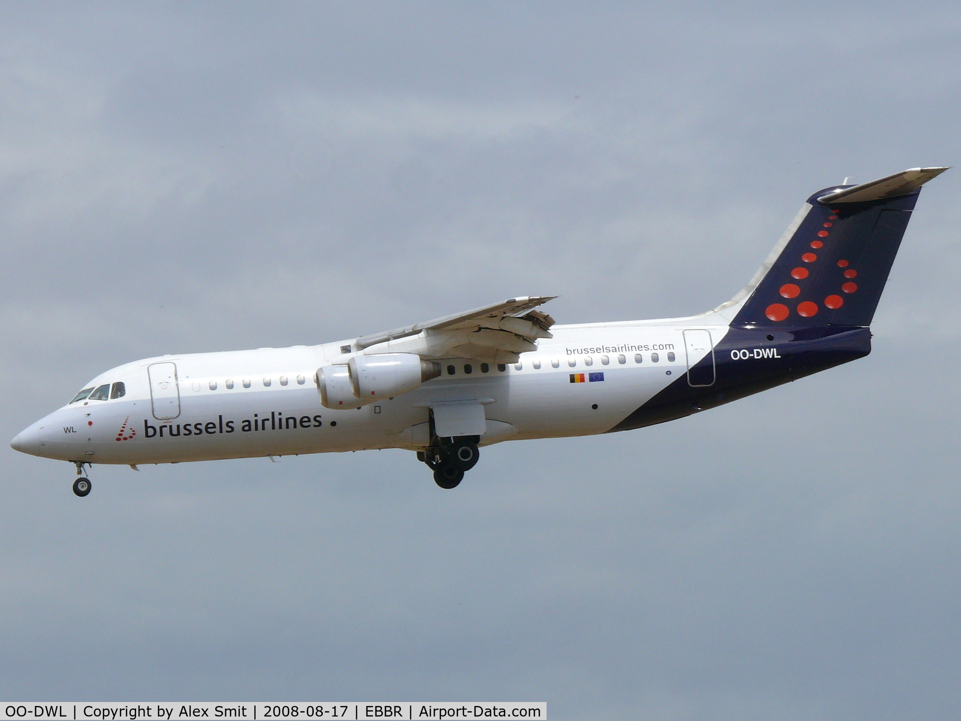 OO-DWL, 1999 British Aerospace Avro 146-RJ100 C/N E3361, British Aerospace Bae146-300/RJ100 OO-DWL Brussels Airlines