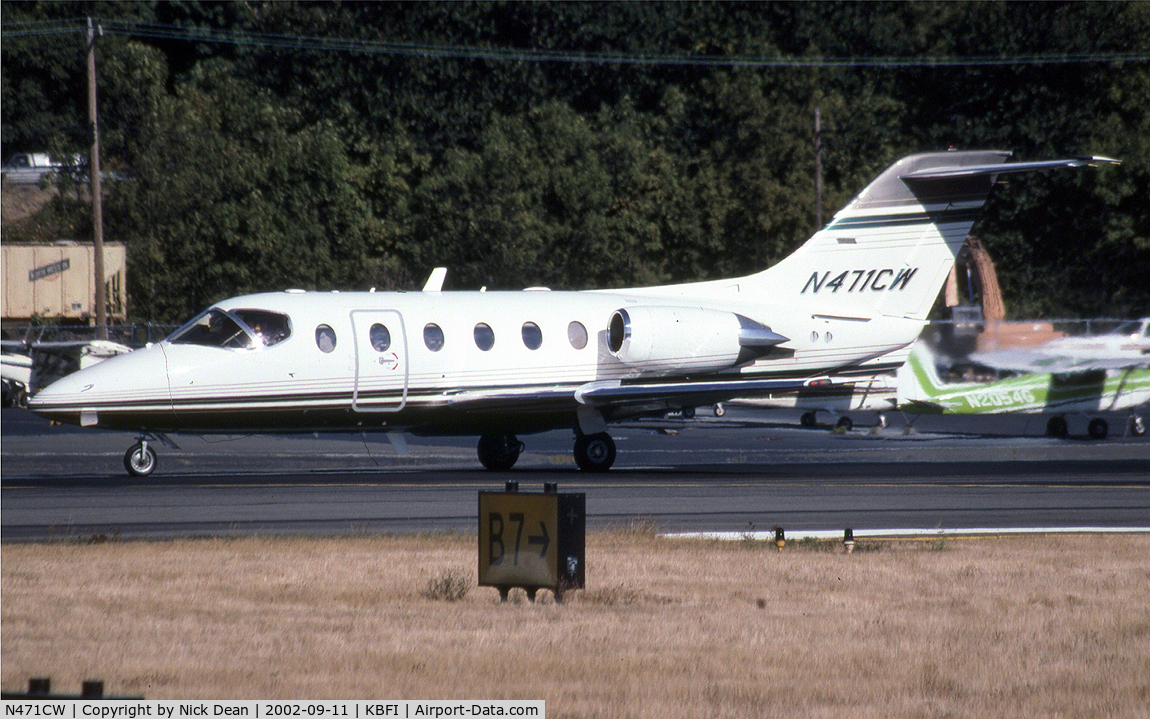 N471CW, 1997 Beechcraft 400A Beechjet C/N RK-161, KBFI (Currently registered N706RM)