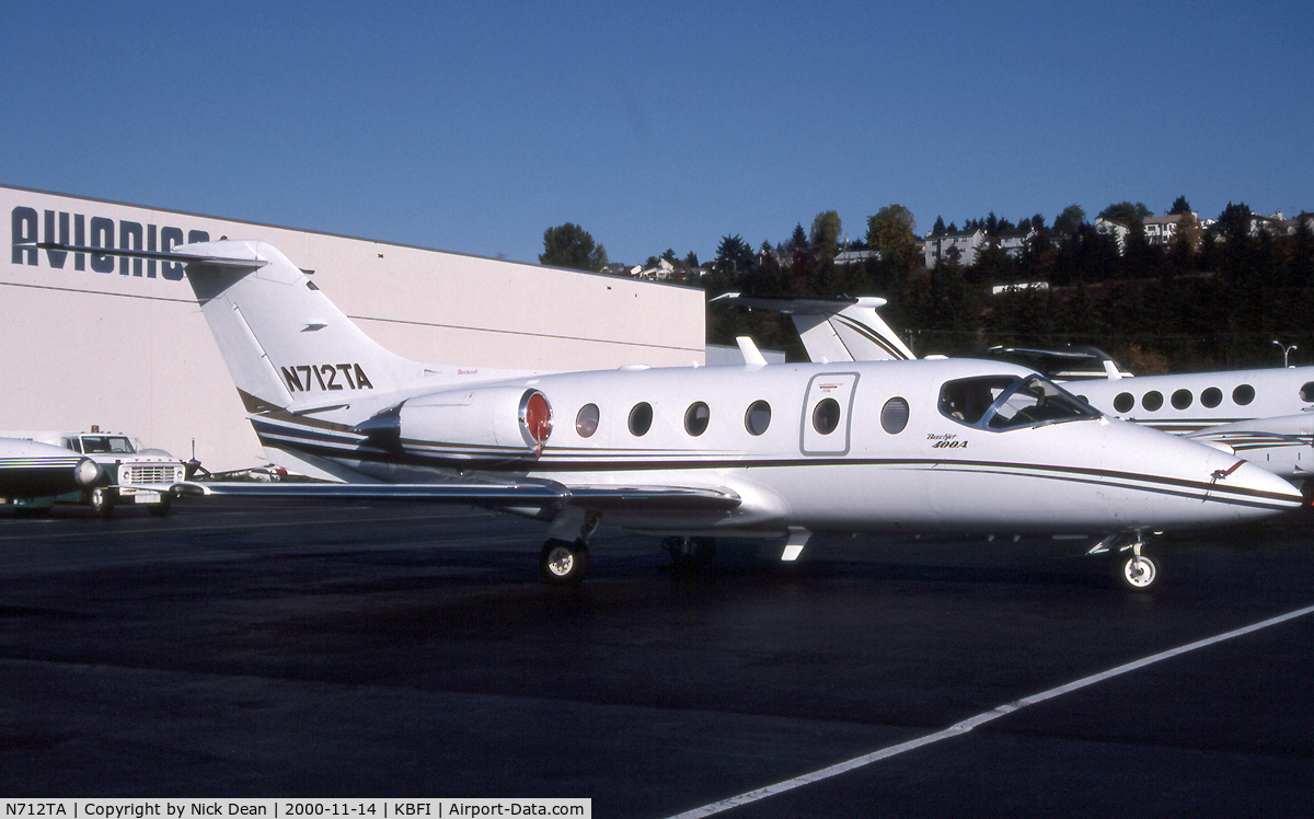N712TA, 1998 Beechcraft 400A Beechjet C/N RK-186, KBFI (Currently registered N12NV)