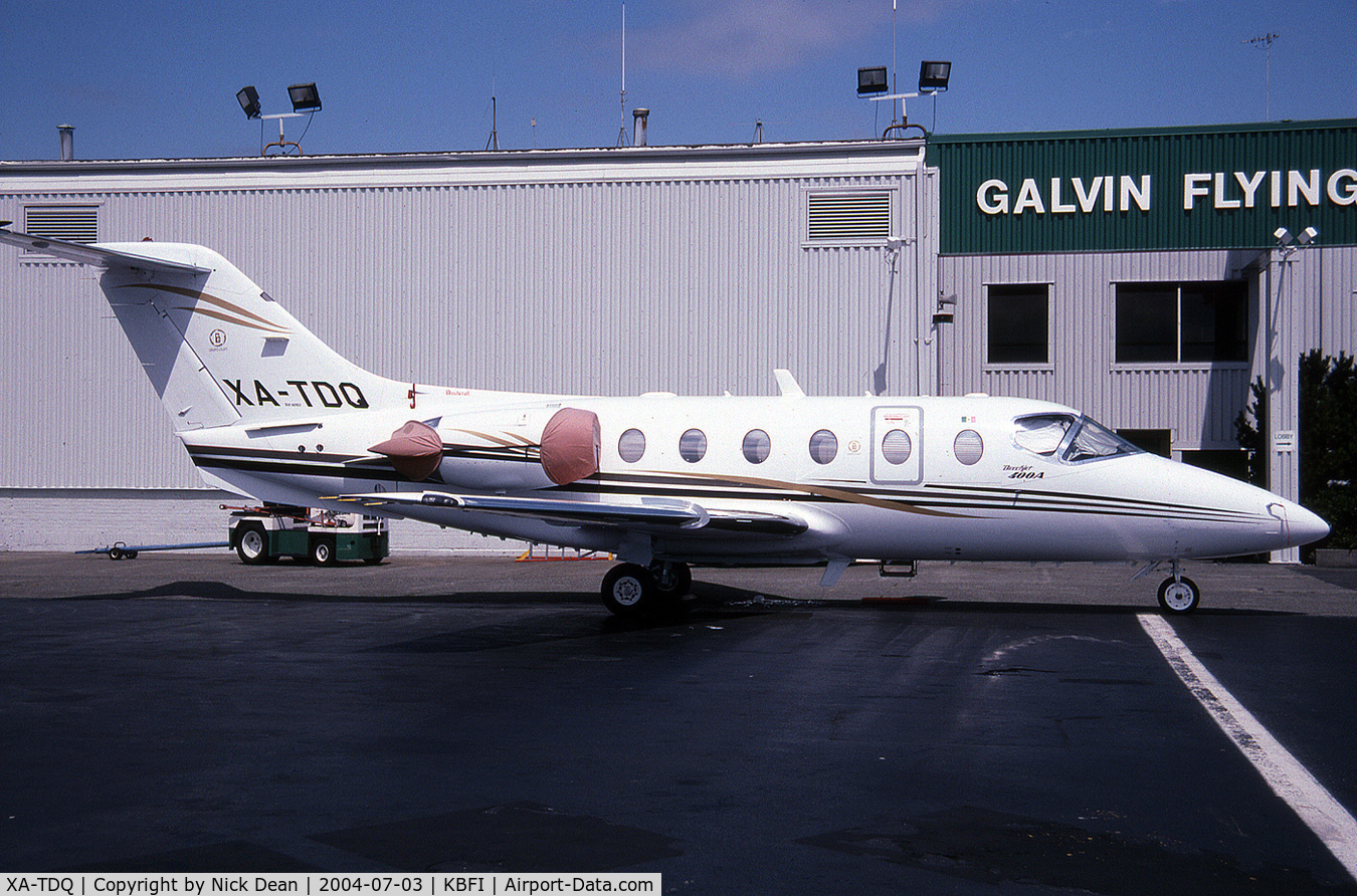 XA-TDQ, 1999 Beech 400A Beechjet C/N RK-238, KBFI (Currently registered N311JV)