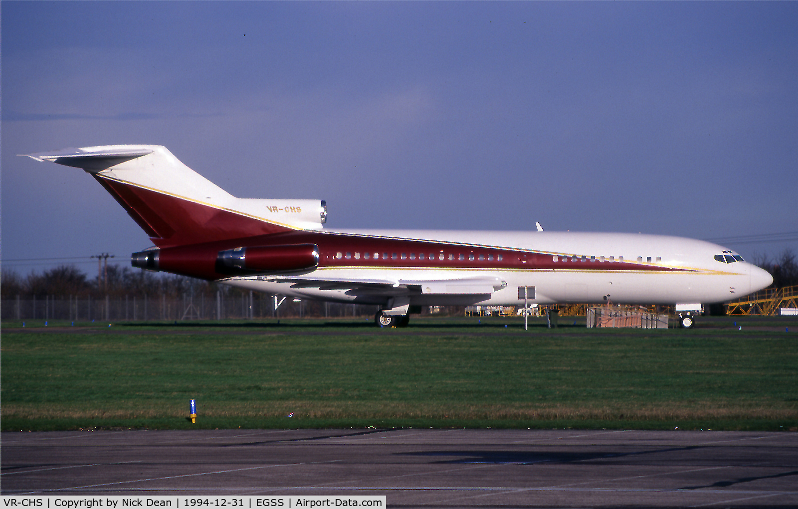 VR-CHS, 1969 Boeing 727-76 C/N 20228, EGSS (Ended its life as JY-HS1 WFU and stored for part out)