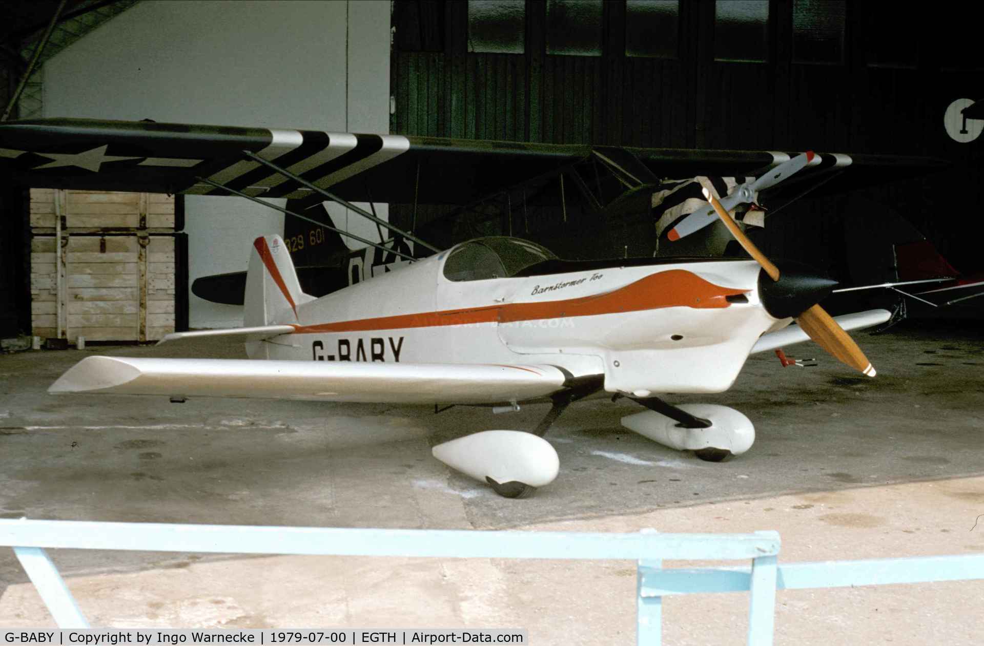 G-BABY, 1975 Taylor JT-2 Titch C/N PFA 3204, Taylor Titch at the Shuttleworth Collection in Summer 1979