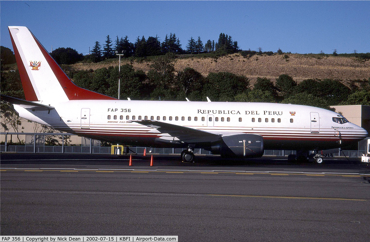 FAP 356, 1995 Boeing 737-528 C/N 27426/2739, KBFI