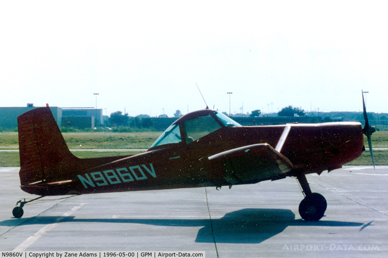 N9860V, Cessna A188 C/N 188-0110, At Grand Prairie Municipal - Used for banner towing
