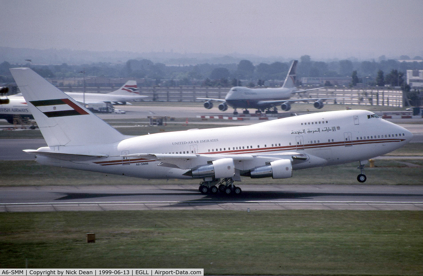 A6-SMM, 1980 Boeing 747SP-31 C/N 21963, EGLL