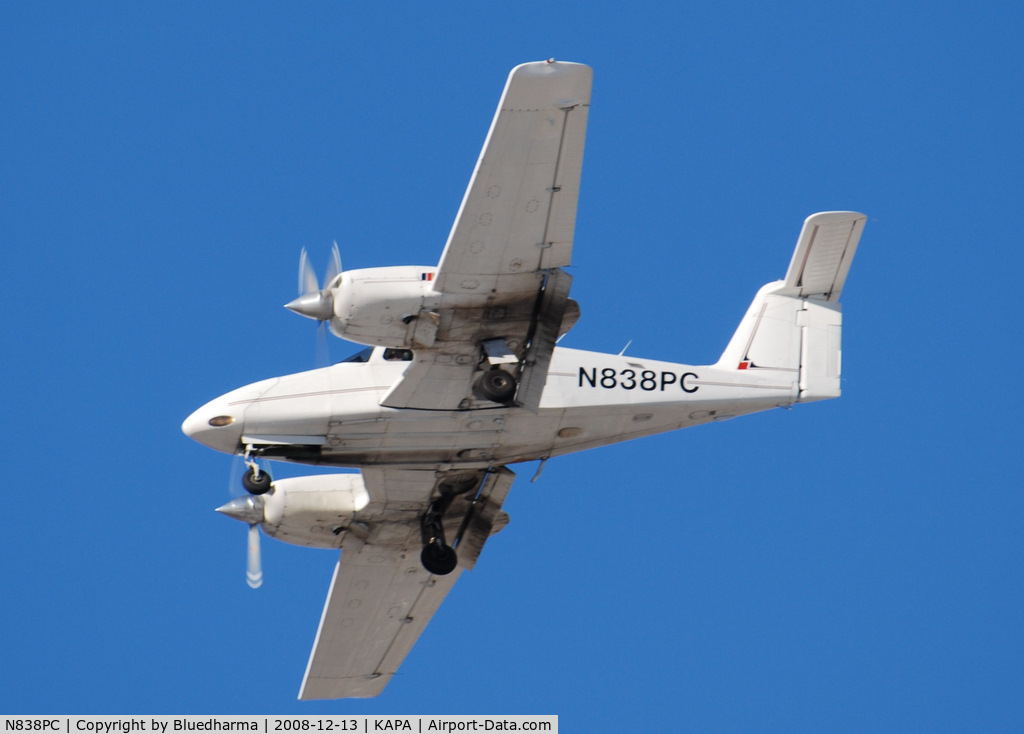N838PC, 1981 Piper PA-44-180T Turbo Seminole C/N 44-8107056, On final to 17R