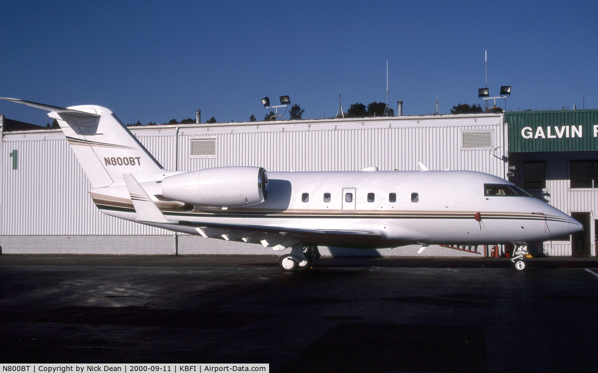 N800BT, 1982 Canadair Challenger 600S (CL-600-1A11) C/N 1044, KBFI