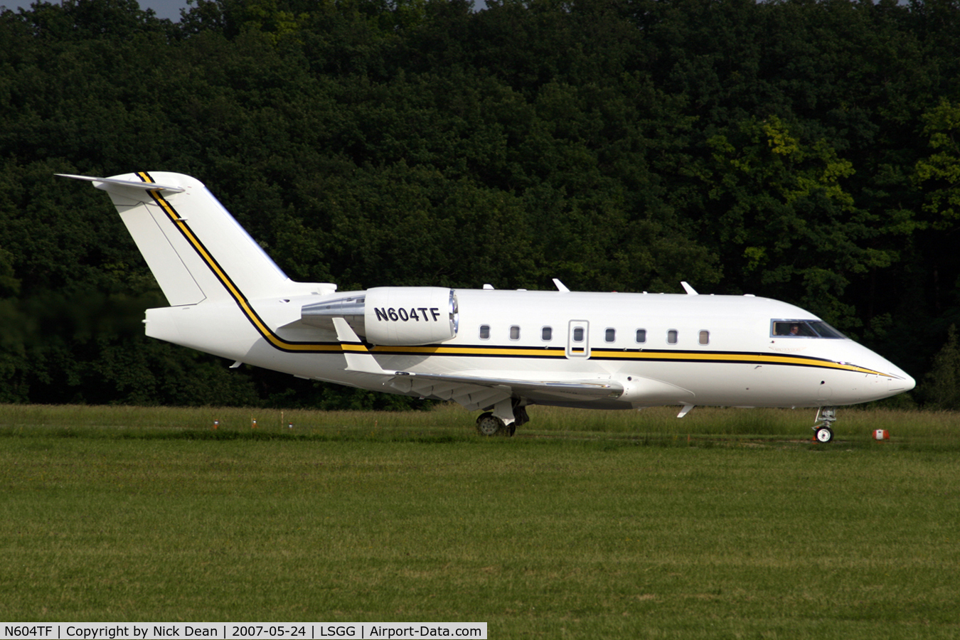 N604TF, 2006 Bombardier Challenger 604 (CL-600-2B16) C/N 5655, LSGG