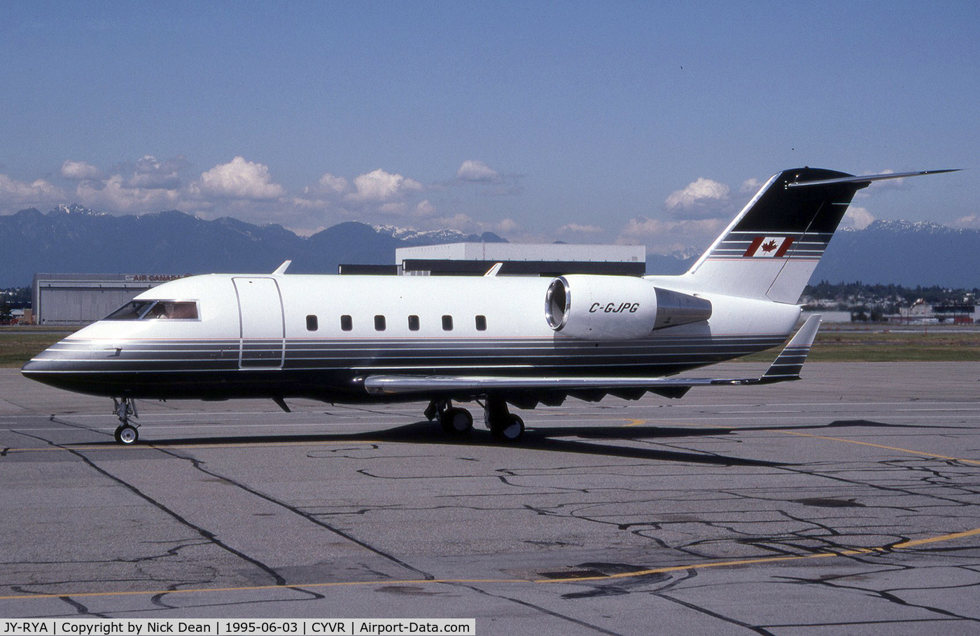 JY-RYA, 1983 Canadair Challenger 601 (CL-600-2A12) C/N 3017, CYVR (Seen here as C-GJPG reg is currently on a DA900 the CL601 is now in Jordan registered JY-RYA as posted for C/N accuracy)