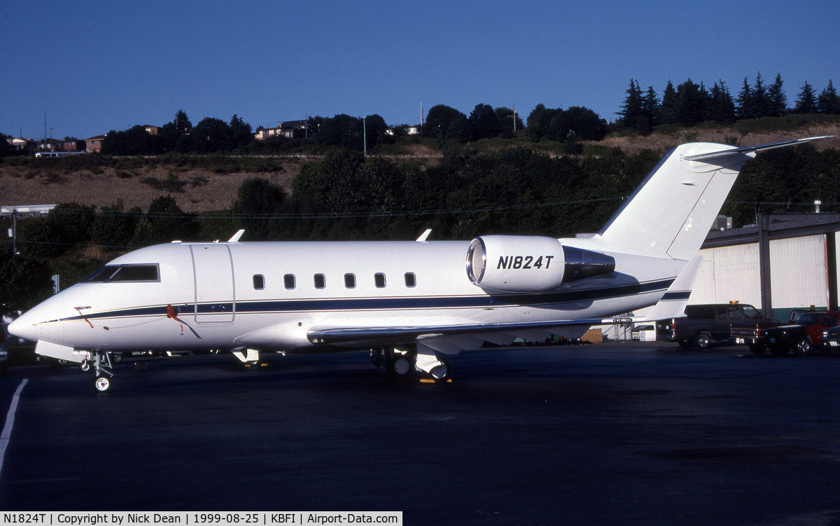 N1824T, 1984 Canadair Challenger 601 (CL-600-2A12) C/N 3029, KBFI (Currently registered N629TS)