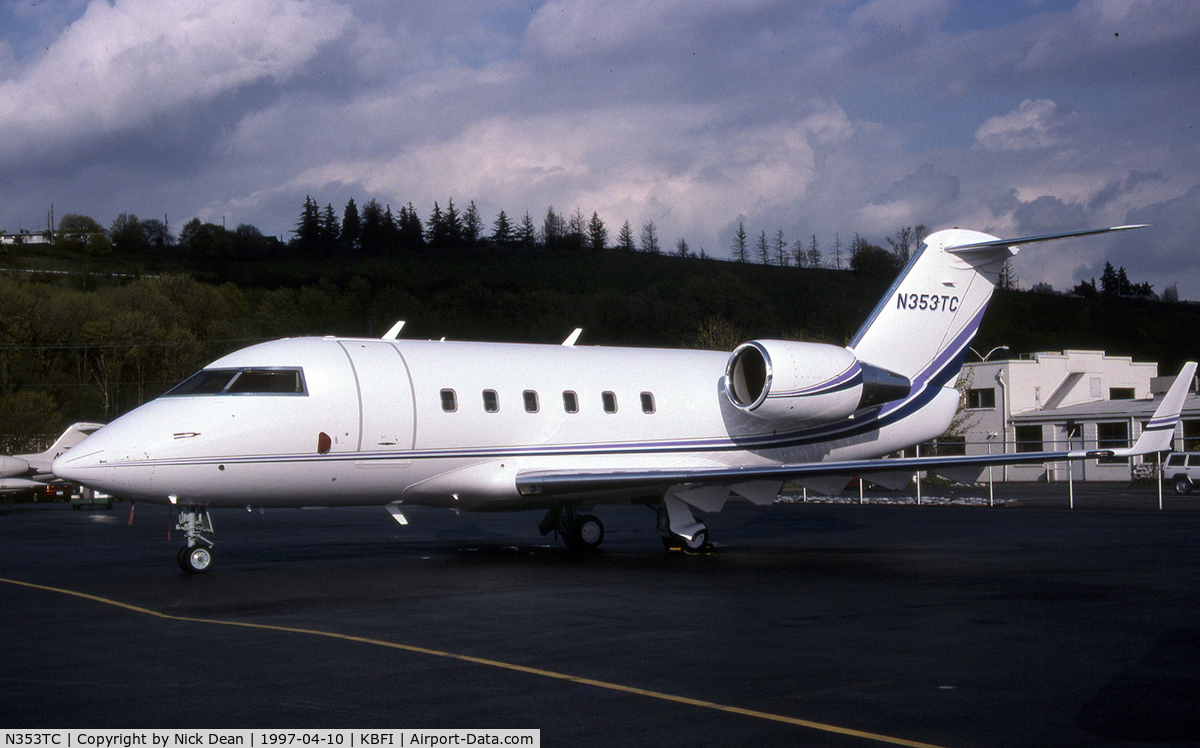 N353TC, 2002 Bombardier Challenger 601-3A (CL-600-2B16) C/N 1989, KBFI