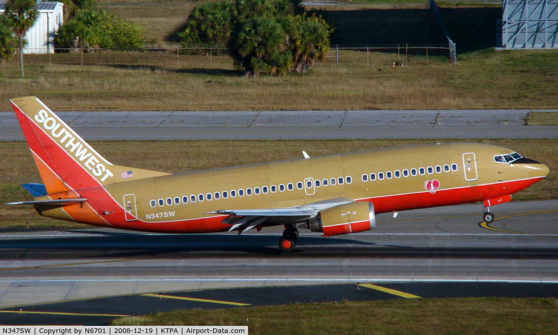 N347SW, 1989 Boeing 737-3H4 C/N 24374, Old C/S