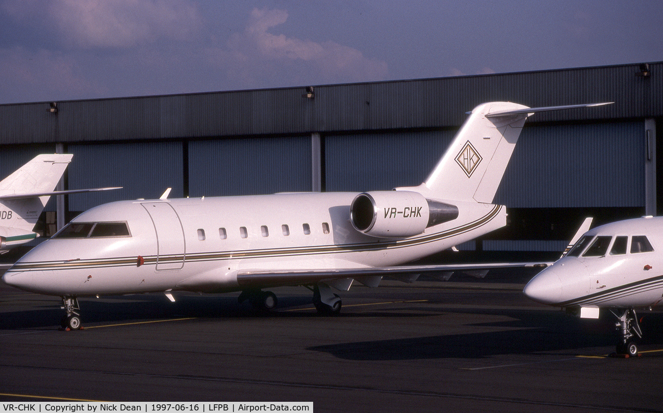 VR-CHK, 1991 Canadair Challenger 601-3A (CL-600-2B16) C/N 5102, LFPB (Currently registered N241FR Selcal FS-CM)