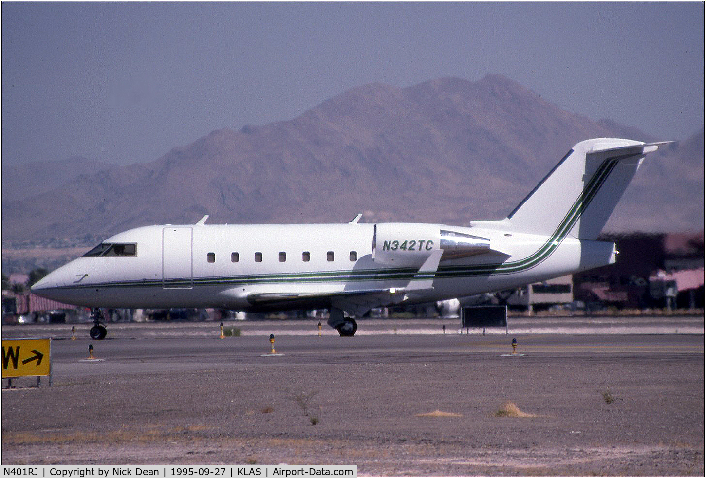 N401RJ, 1994 Canadair Challenger 601-3R (CL-600-2B16) C/N 5155, KLAS (Seen here as N342TC at NBAA this aircraft is now registered N401RJ as posted)