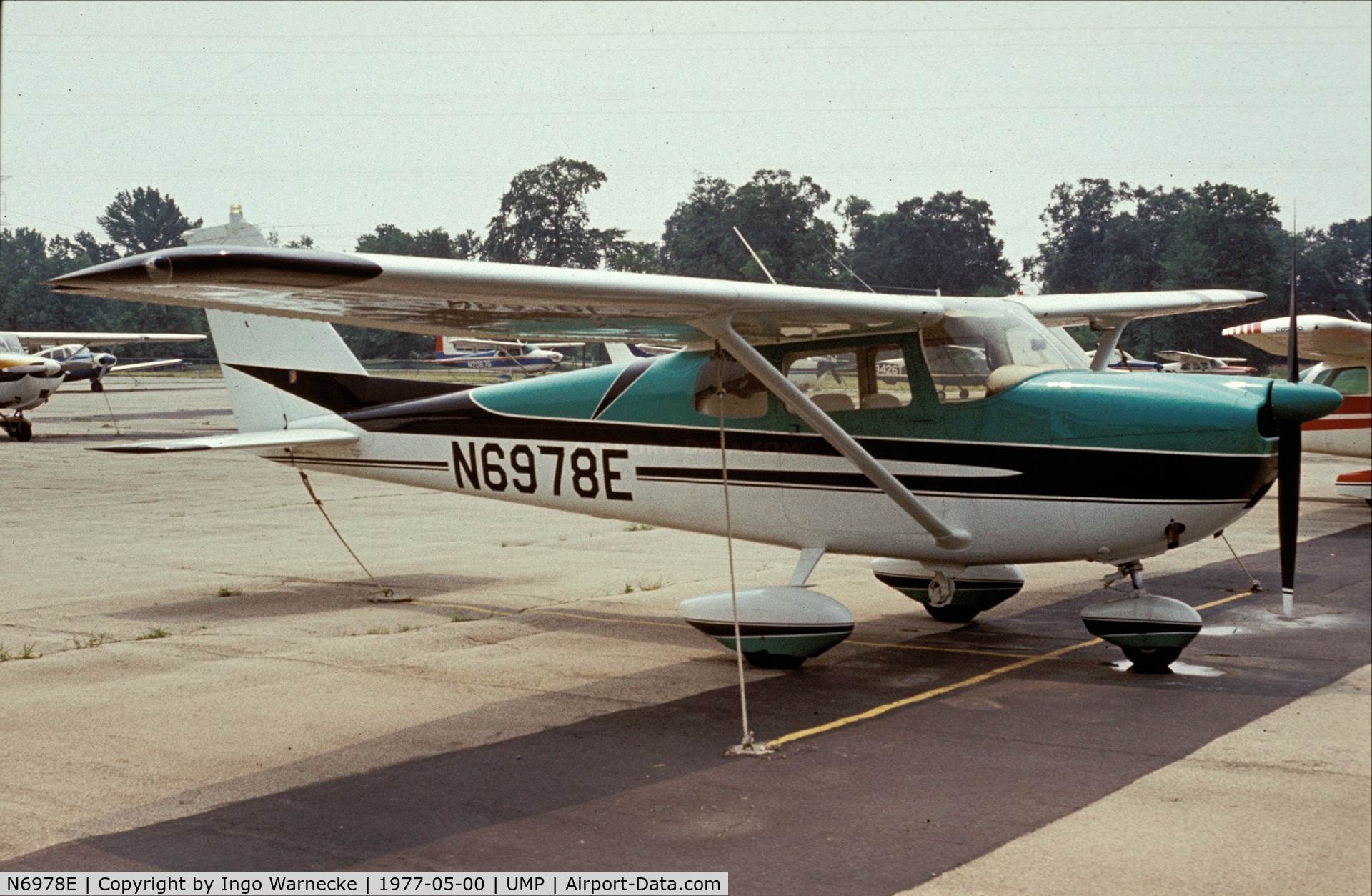 N6978E, 1960 Cessna 175A Skylark C/N 56478, Cessna 175A at Indianapolis Metropolitan Airport