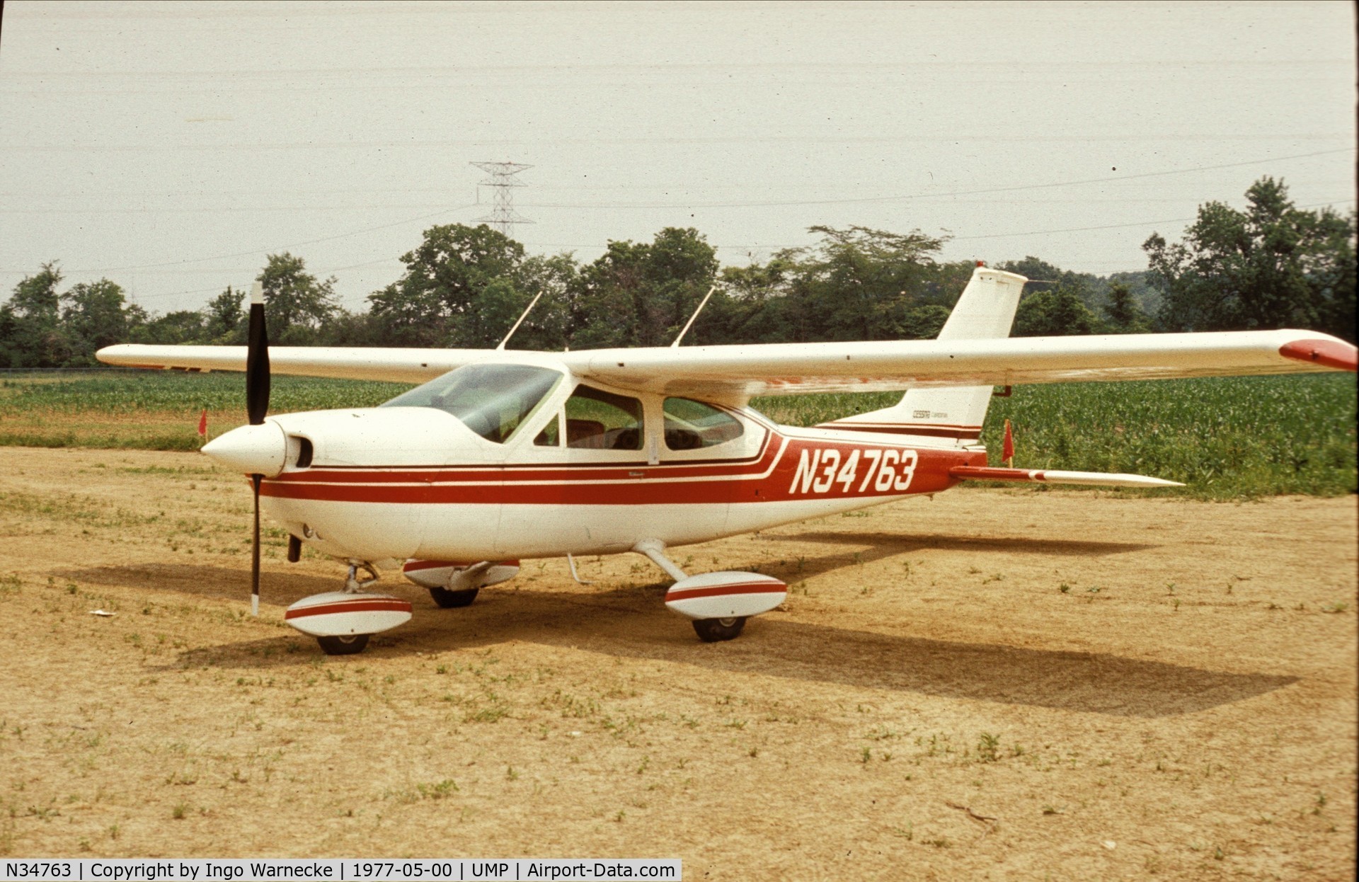 N34763, 1973 Cessna 177B Cardinal C/N 17701989, Cessna 177B Cardinal  at Indianapolis Metropolitan Airport