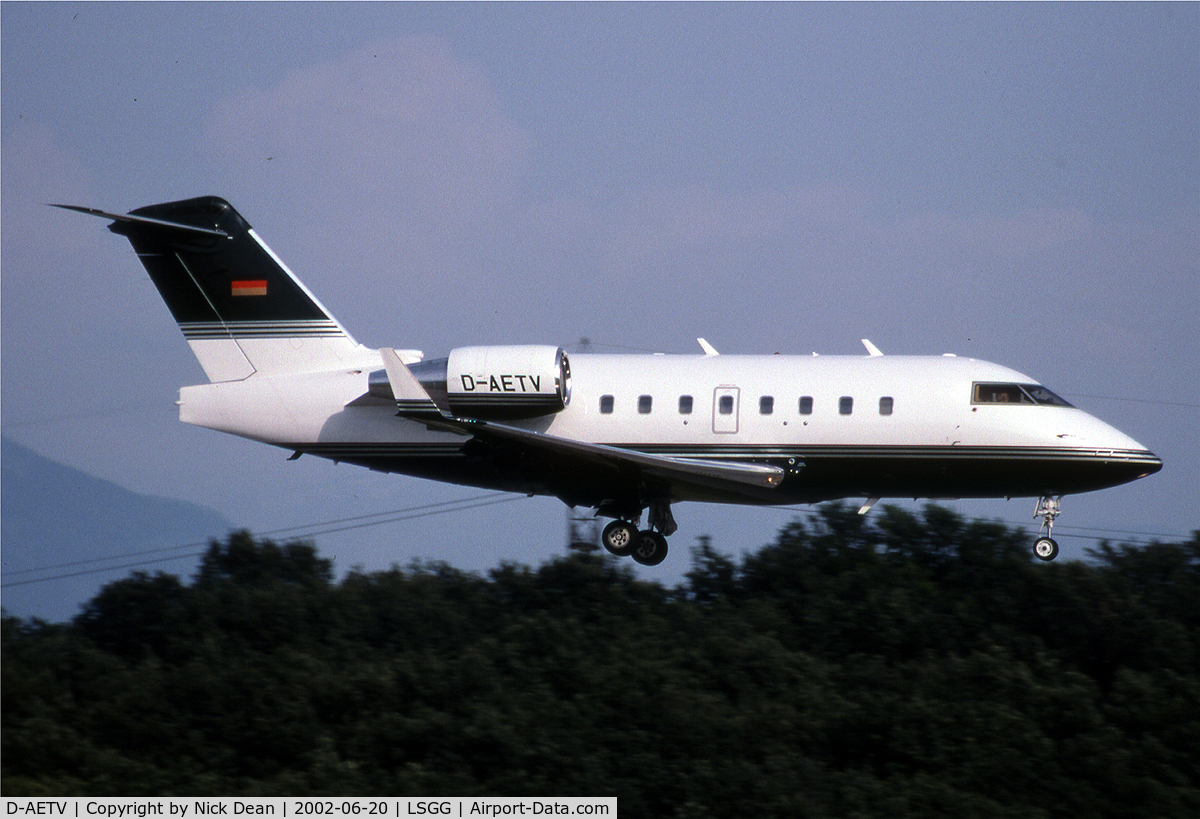 D-AETV, 1999 Bombardier Challenger 604 (CL-600-2B16) C/N 5417, LSGG