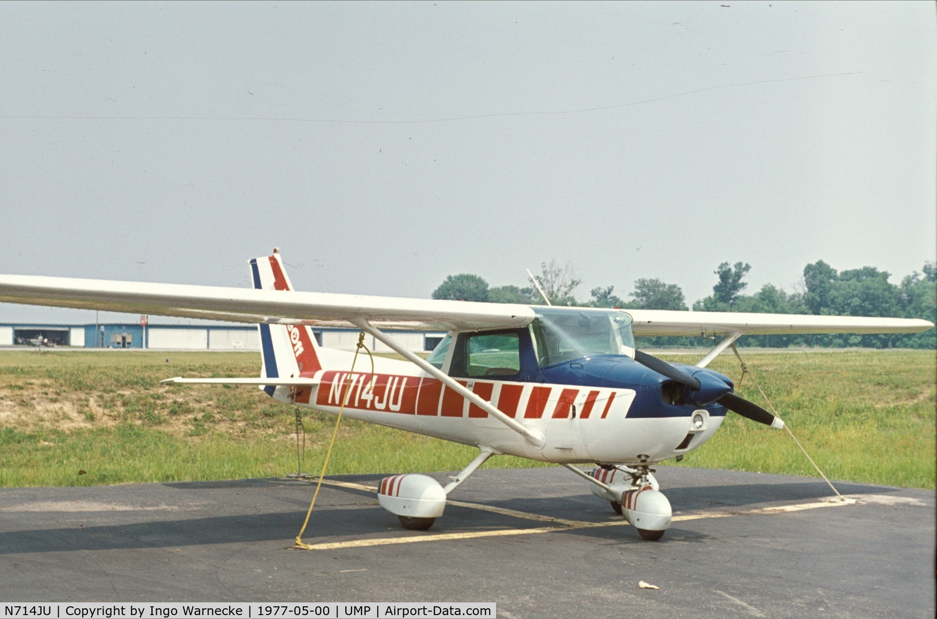 N714JU, 1977 Cessna 150M C/N 15079218, Cessna 150M at Indianapolis Metropolitan Airport