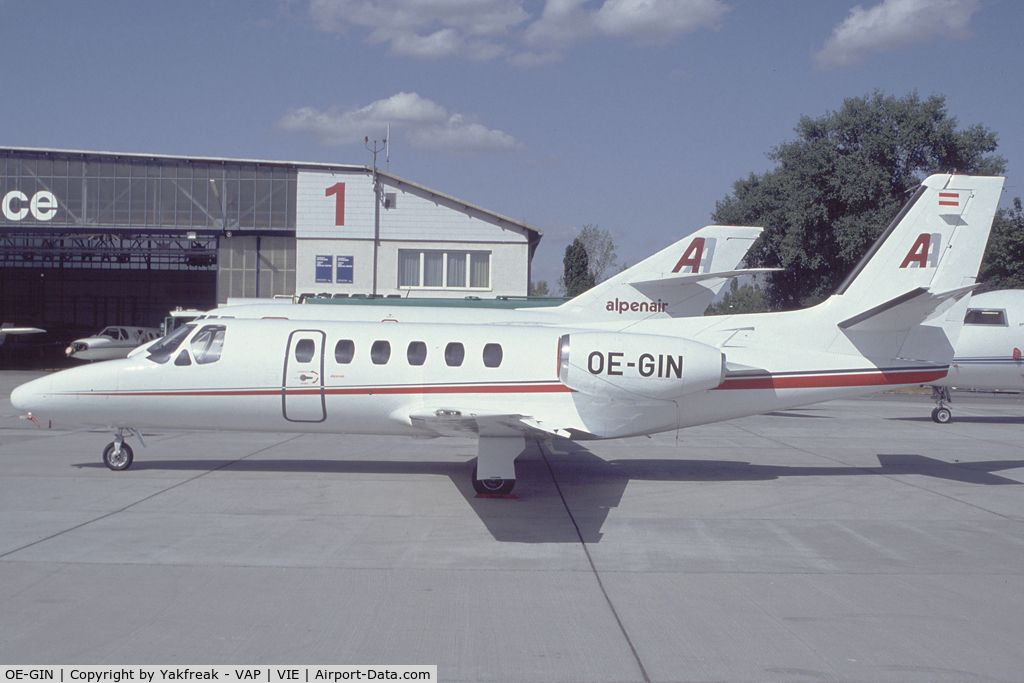 OE-GIN, 1979 Cessna 550 Citation II C/N 550-0069, Alpenair Cessna 550 Citation 2