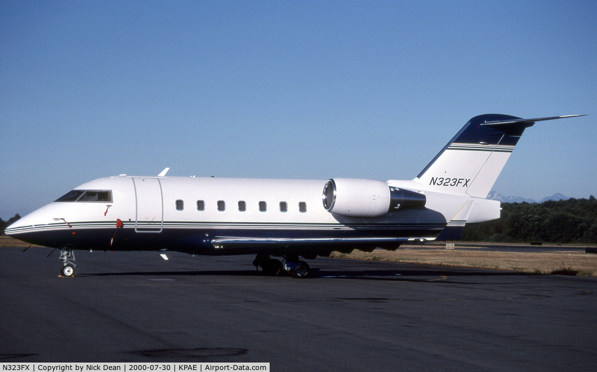 N323FX, 2000 Bombardier Challenger 604 (CL-600-2B16) C/N 5447, KPAE (Currently registered N1NA)