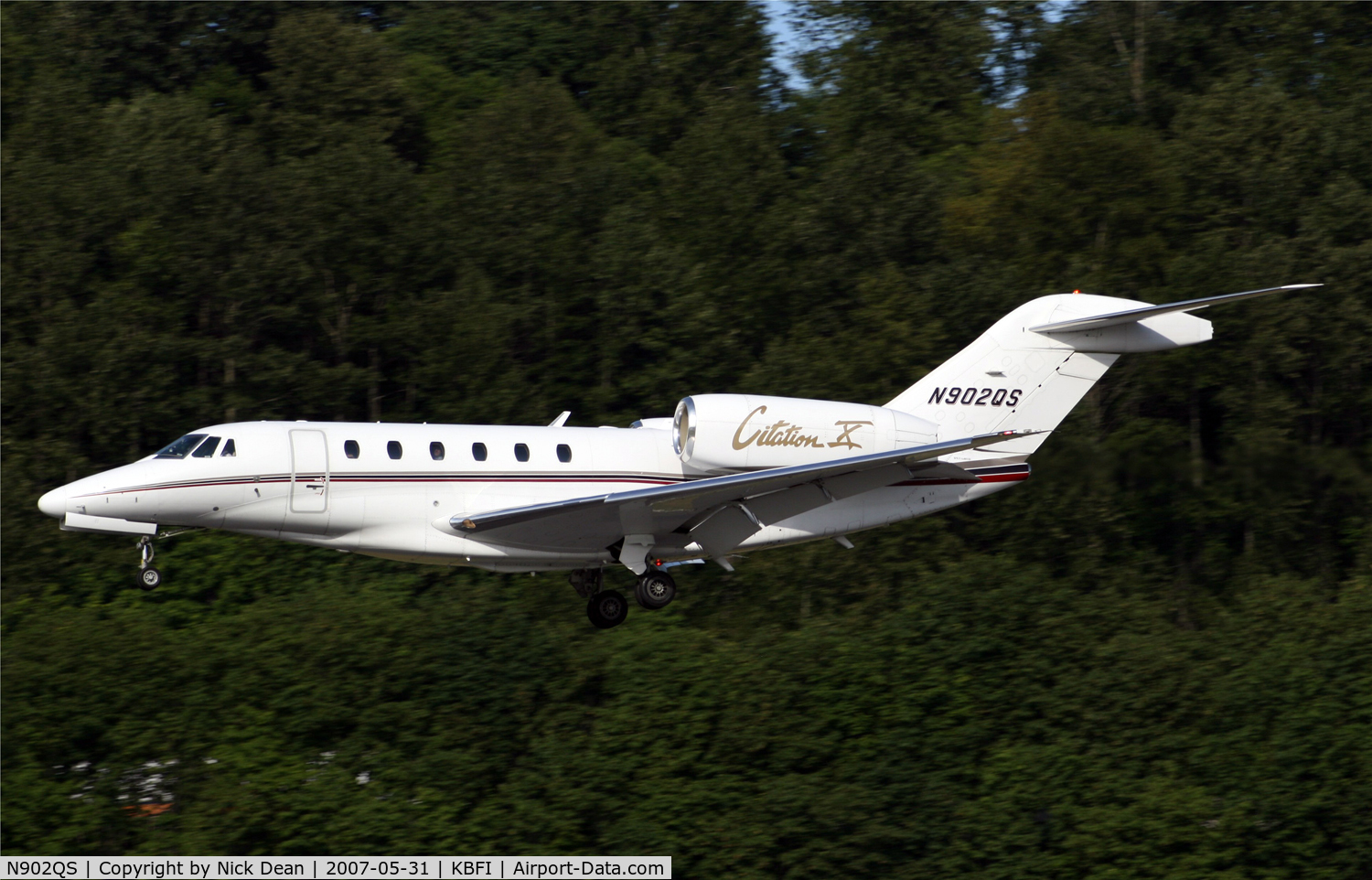 N902QS, 1997 Cessna 750 Citation X Citation X C/N 750-0002, kbfi